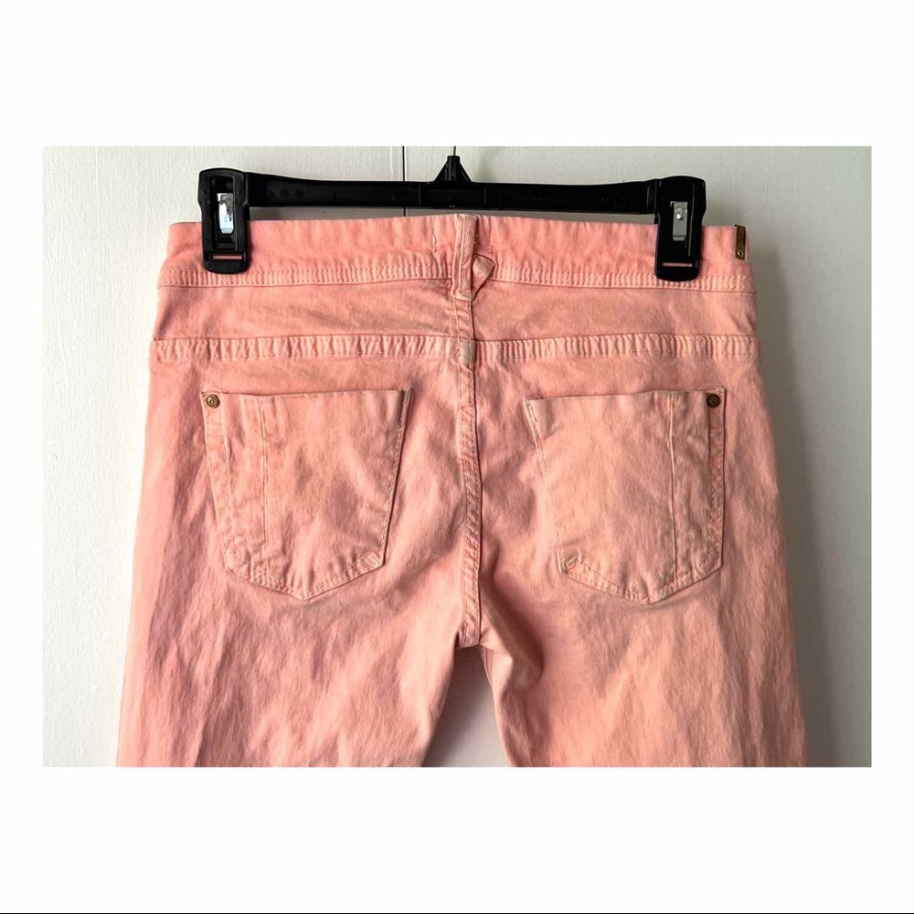 Neon Bright Pink Pull&Bear Skinny Jeans
